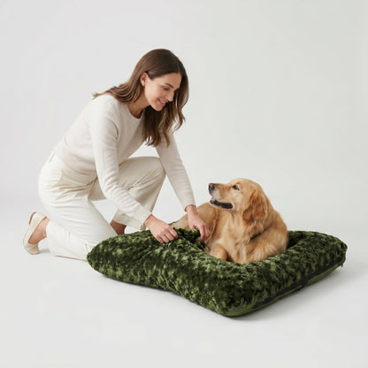 Zenm™ Furvana Rectangle Bolstered Dog Bed - Premium Cloud Nesting Pet Mattress