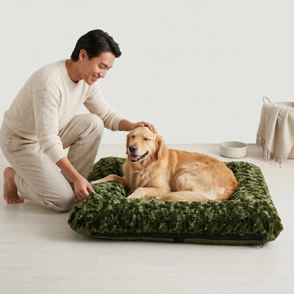 Zenm™ Furvana Rectangle Bolstered Dog Bed - Premium Cloud Nesting Pet Mattress