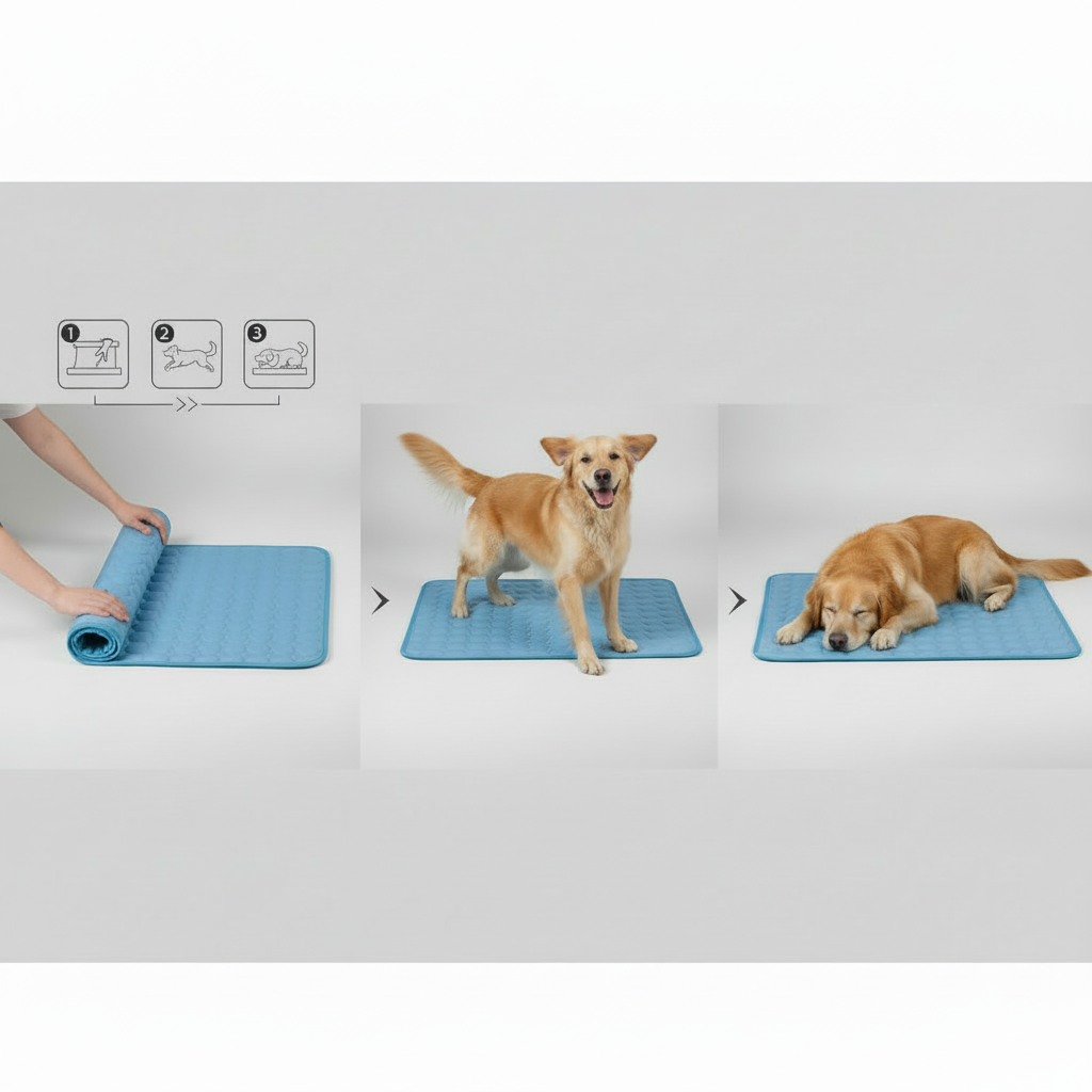 Zenm™ Breathable Cooling Dog Bed Mat - Premium Heat Dissipation Pet Sleep Cushion